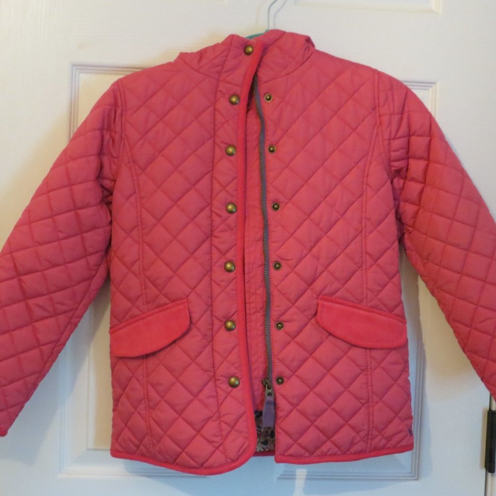 Little Joules 9/10 Pink Quilted barn coat